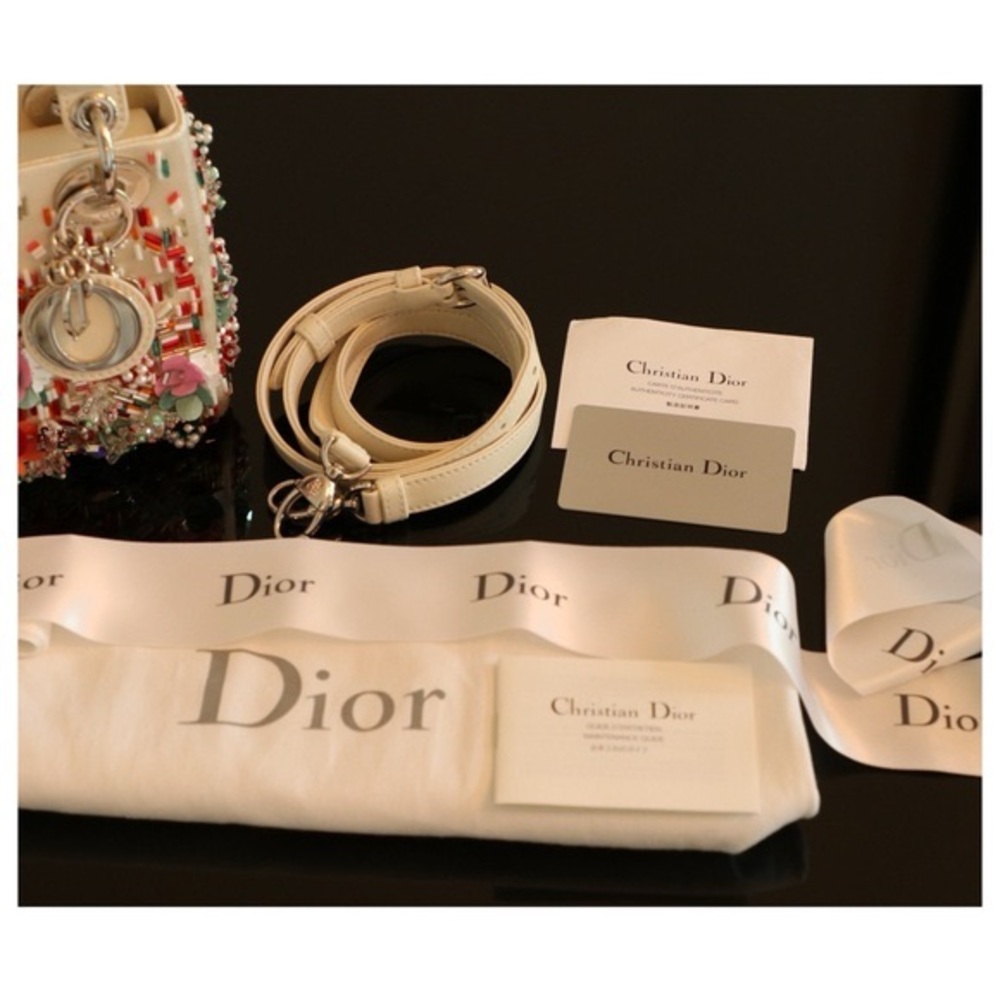 Christian Dior Embellished Satin Mini Lady Dior - Picture 13 of 15
